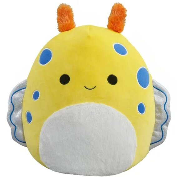 Squishmallows Ripply the Sea Slug 14" Special Edition Yellow Spotted Squishy NWT - Picture 1 of 4